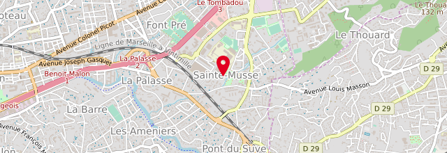 Plan la maison France services Toulon Sainte Musse