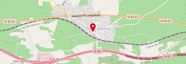 Plan la maison France services de Capendu - Carcassone Agglo