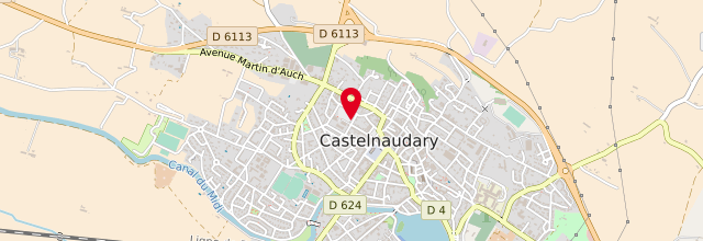 Plan de le Point d'accueil CPAM de Castelnaudary