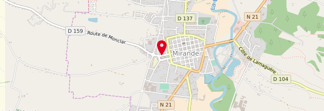 Plan la maison France services de Mirande
