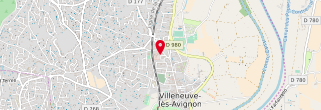 Plan la maison France services de Villeneuve-lès-Avignons
