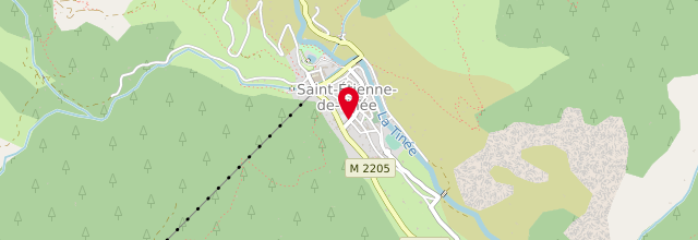 Plan la maison France services la Poste de Saint-Étienne-de-Tinée