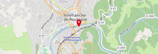 Plan de Agence CPAM de Villefranche-de-Rouergue