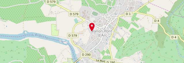Plan la maison France services Vallon Pont d'Arc