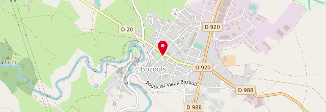 Plan la maison France Services de Bozouls Comtal