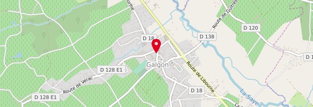 Plan la maison France services la Poste de Galgon