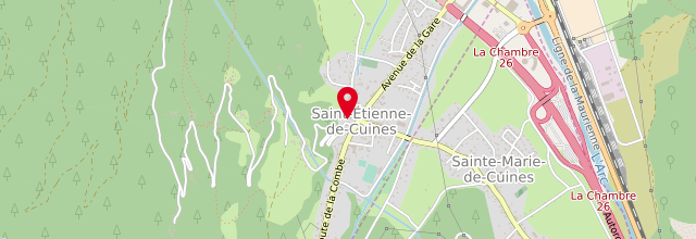 Plan la maison France Services Saint Etienne de Cuines