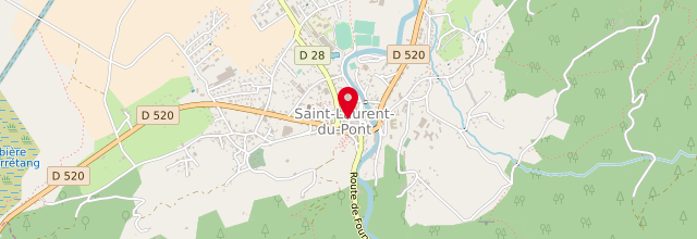 Plan la maison France services de Saint Laurent de Pont