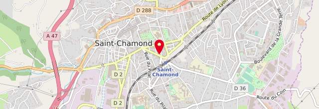 Plan de le Point d'accueil CPAM de Saint-Chamond