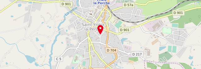 Plan de SAINT-YRIEIX-LA-PERCHE point d'Accueil