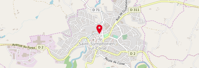Plan la maison France services de Saint-Symphorien-sur-Coise