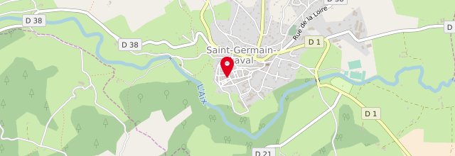 Plan la maison France services Saint-Germain Laval