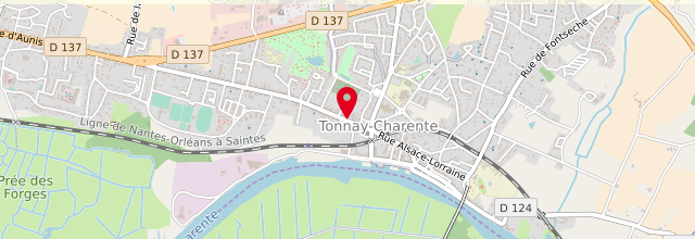 Plan l'antenne Bus France services de Tonnay-Charente