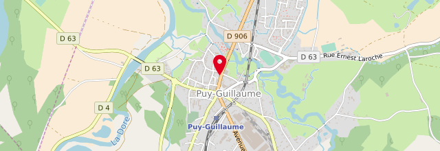 Plan de le Point d'accueil CPAM de Puy-Guillaume
