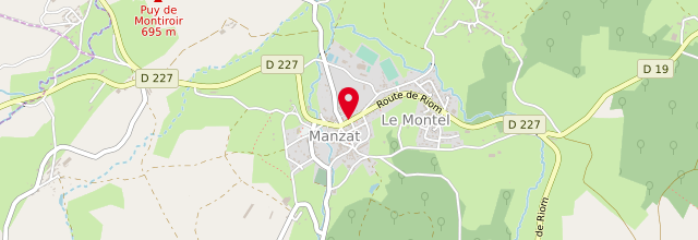 Plan la maison France services la Poste de Manzat