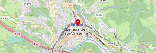 Plan de Agence CPAM de Bellegarde-sur-Valserine