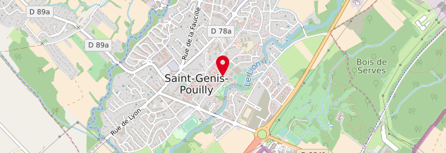 Plan la maison France services la Poste de Saint-Genis-Pouilly