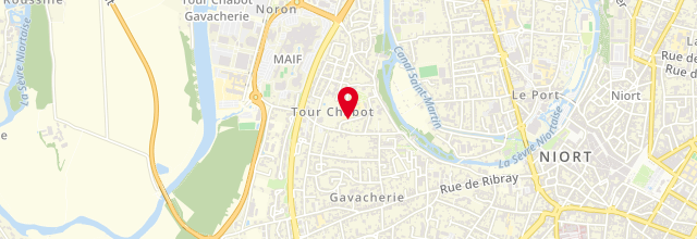 Plan la maison France services de Niort Clou-Bouchet