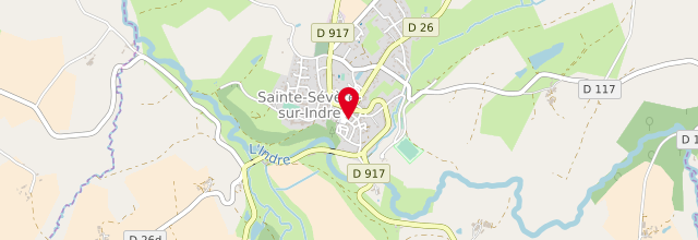 Plan la maison France services la Poste de Sainte-Sévère-sur-Indre