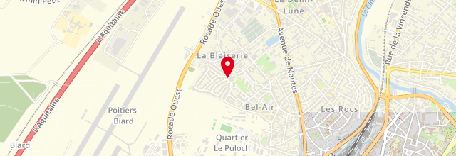 Plan la maison France services de Poitiers - la Blaiserie
