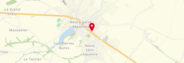 Plan la maison France services la Poste de Neuvy-Saint-Sépulchre