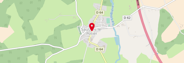 Plan la maison France Services de Saulzais-le-Potier