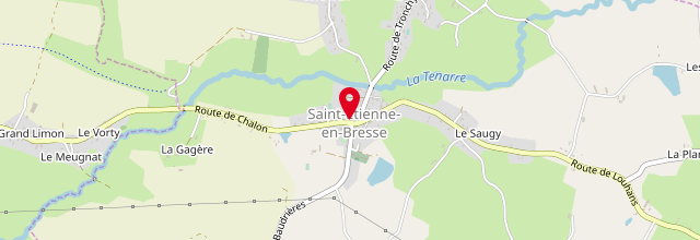 Plan la maison France Services Saint-Etienne-en-Bresse