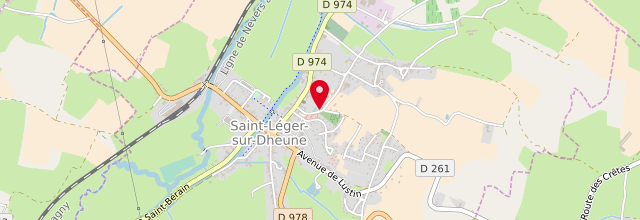 Plan la maison France Services Saint Léger-sur-Dheune