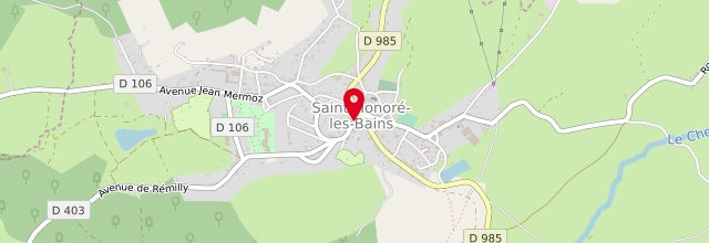 Plan la maison France services la Poste de Saint-Honoré-les-Bains
