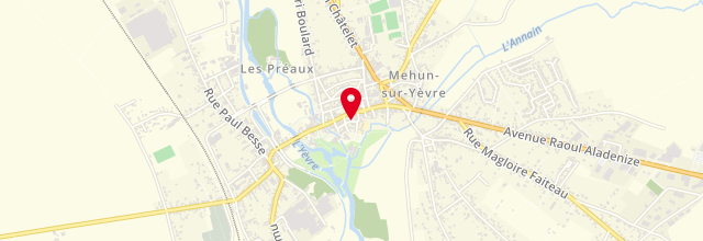 Plan la maison France services la Poste de Mehun-sur-Yèvre