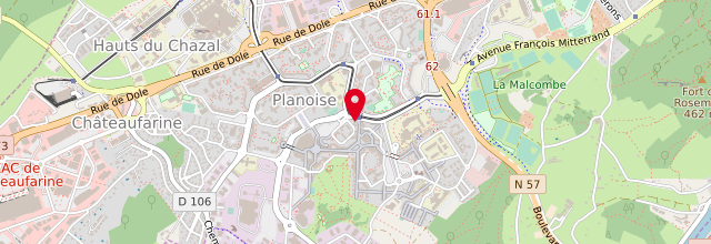 Plan la maison France Services de Besançon Planoise