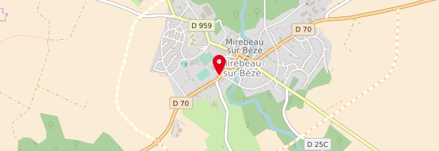 Plan la maison France services Mirebeau-sur-Bèze