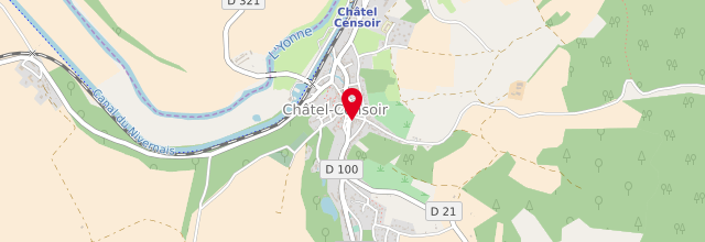 Plan la maison France services de Châtel-Censoir
