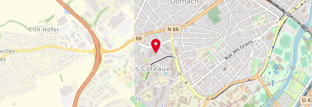 Plan la maison France Services de Mulhouse Coteaux