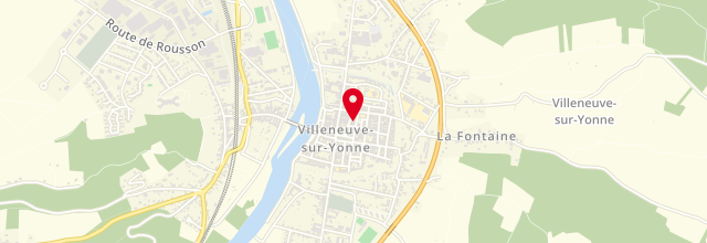 Plan la maison France services de Villeneuve-sur-Yonne