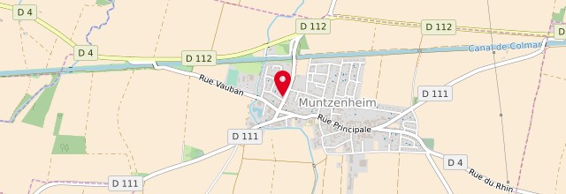 Plan la maison France services la Poste de Muntzenheim