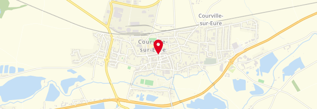 Plan la maison France services la Poste de Courville-sur-Eure