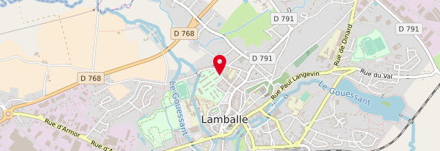 Plan de le Point d'accueil CPAM de Lamballe
