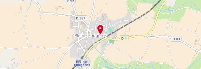 Plan la maison France services la Poste de Pleine-Fougères