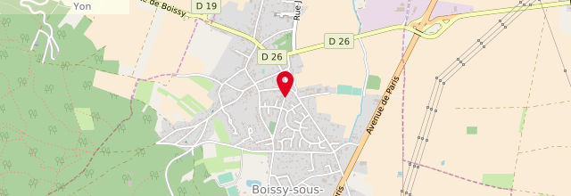 Plan la maison France Services de Boissy-sous-Saint-Yon