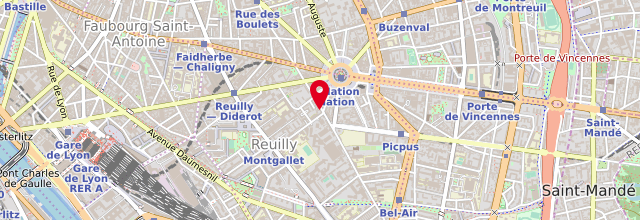Plan de Paris - Point d'Accueil Boutique Solidarité - la Maison dans la Rue - Emmaüs Solidarité