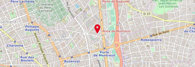 Plan la maison France services la Poste de Paris 20ème - Saint-Blaise