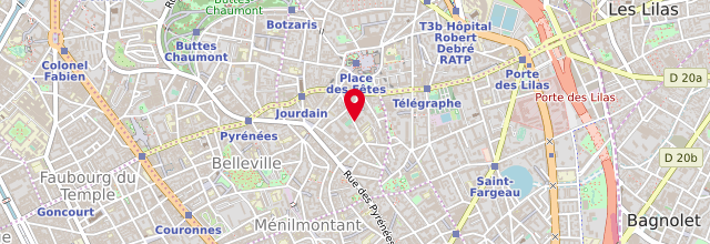 Plan de Agence CPAM de Paris - 20ème arr. - les Hauts de Belleville