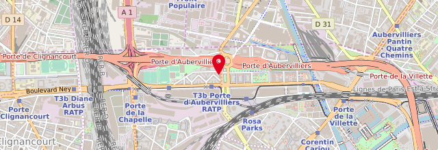 Plan la maison France services la Poste de Paris 18ème - Porte d'Aubervilliers