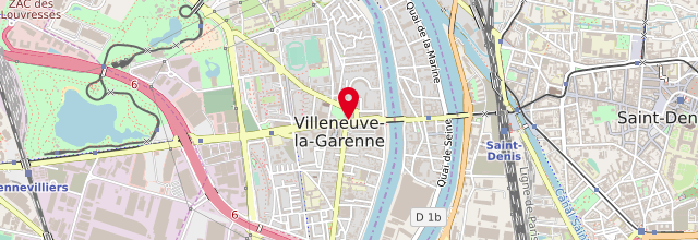 Plan la maison France Services de Villeneuve-la-Garenne