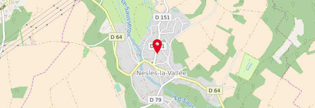Plan la maison France services de Nesles-la-Vallée