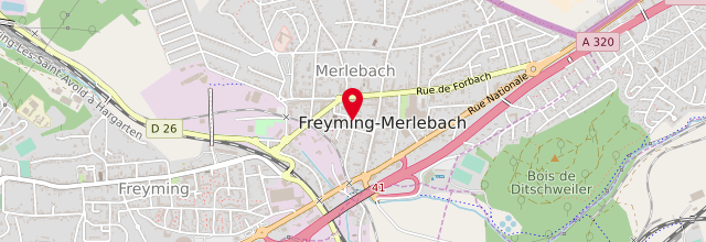 Plan la maison France services de Freyming-Merlebach