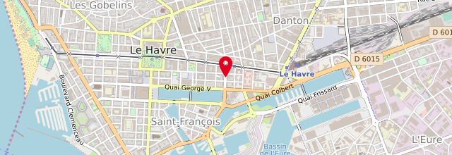 Plan l'antenne Bus France services Espaces numériques de Normandie - Le Havre
