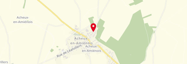 Plan la maison France services d'Acheux en Amiénois