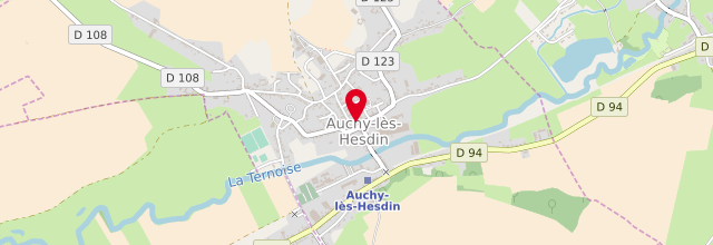 Plan de le Point d'accueil CPAM d'Auchy-lès-Hesdin